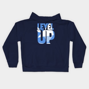 Level Up Polar blue Sneaker Kids Hoodie